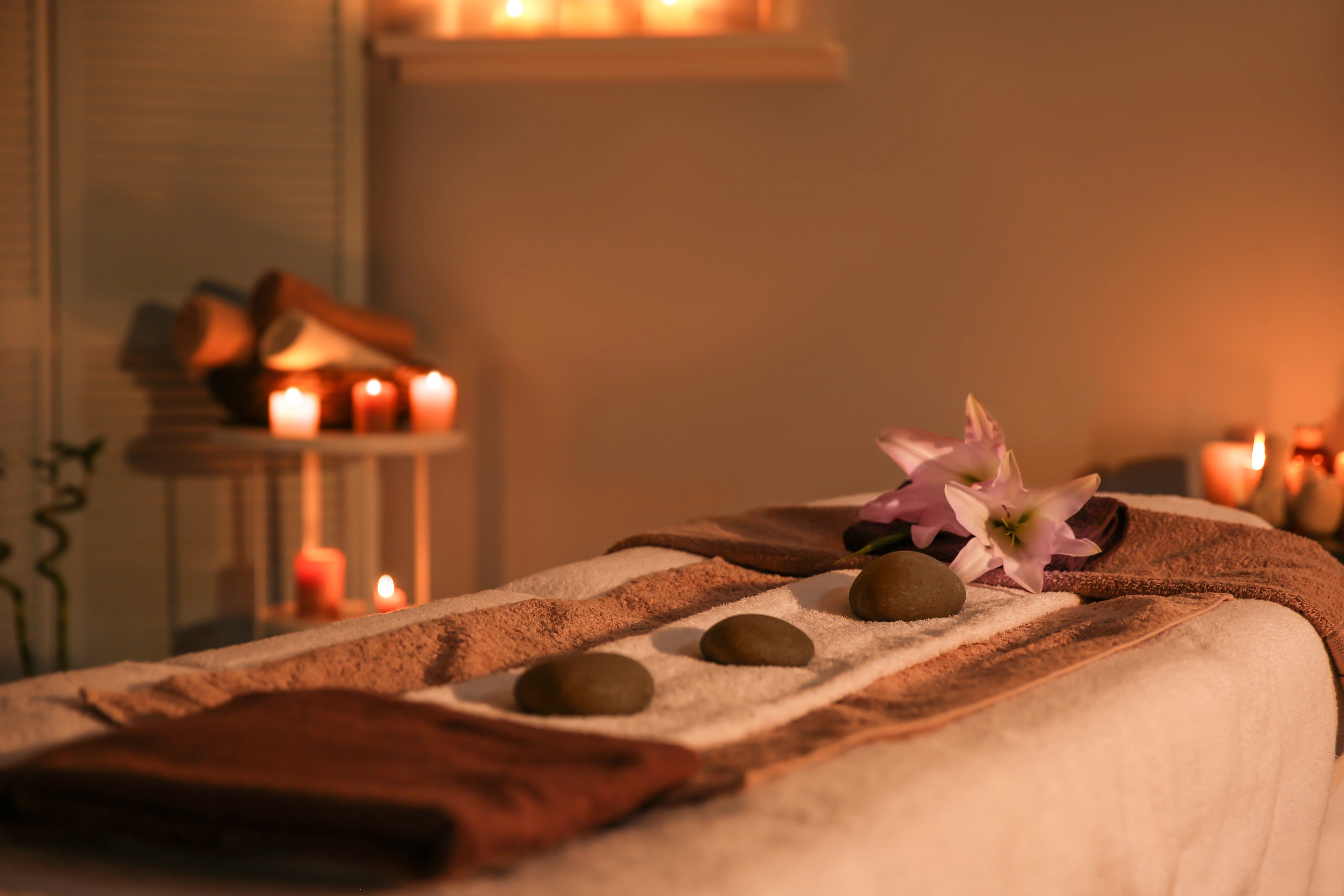 Relaxed spa ambiance